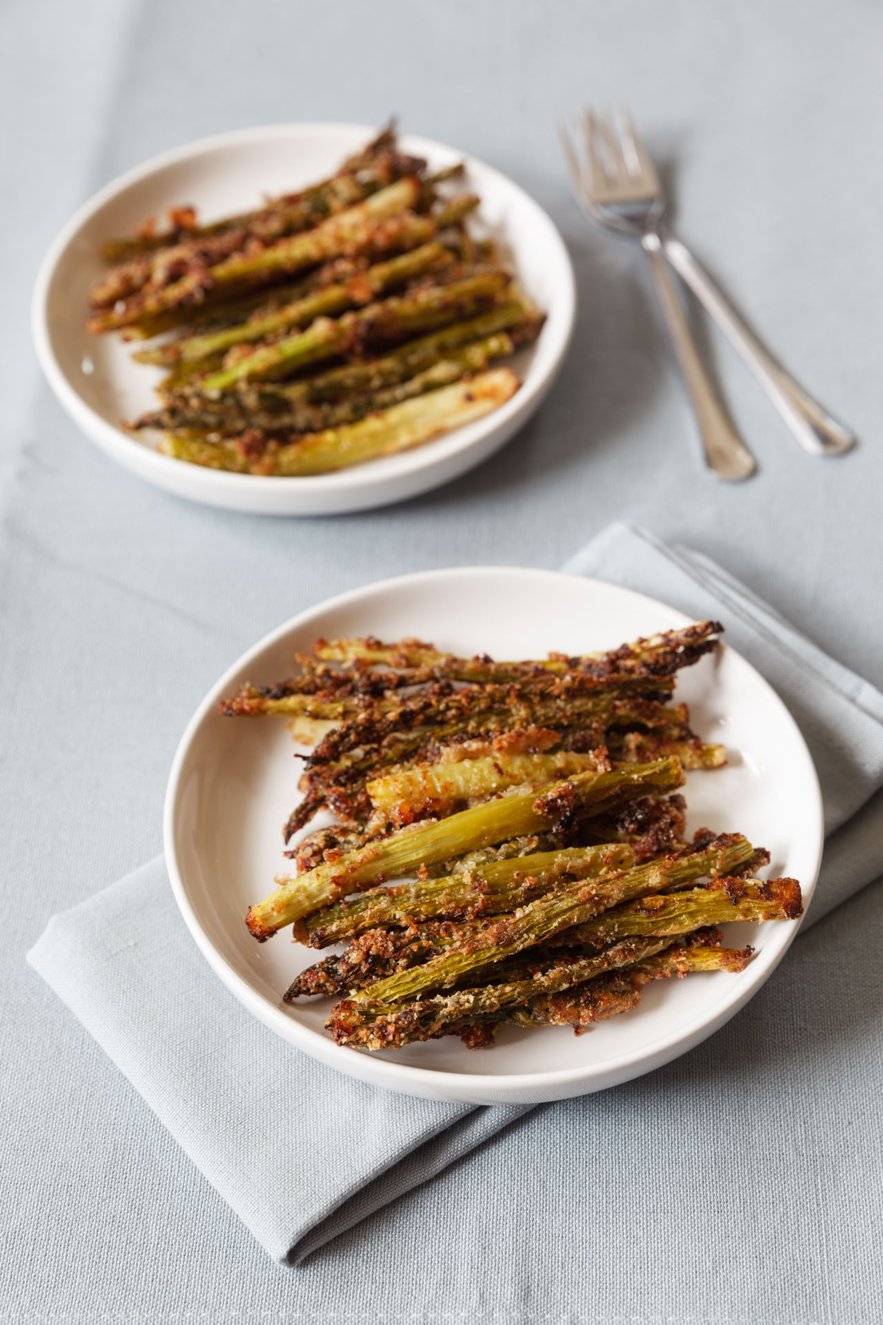 Spargel-Fritten aus dem Ofen mit Parmesan