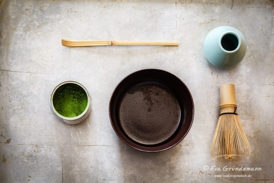 Zubereitung von Matcha Tee