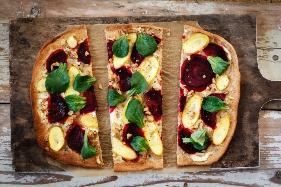 Rote Bete Flammkuchen Rezept