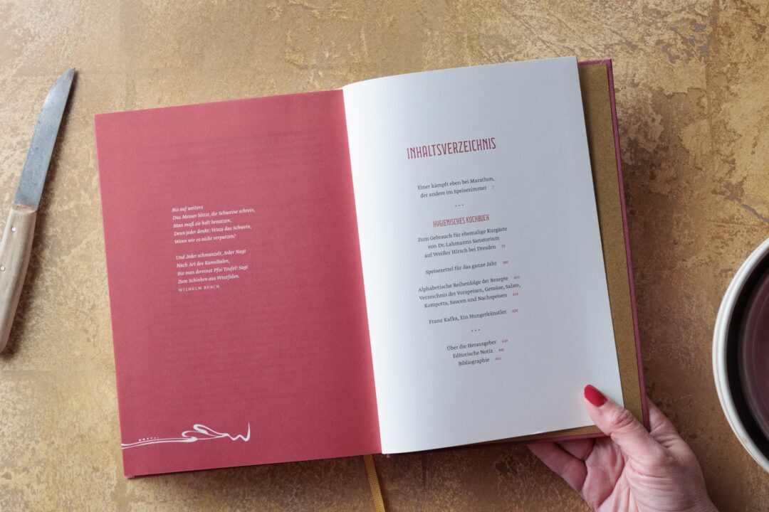 Inhaltsverzeichnis von Kafkas Kochbuch